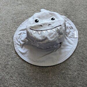 Flapjack Kids Reversible Cotton Bucket Hat Fits 2T-3T Summer Hat Shark Ship